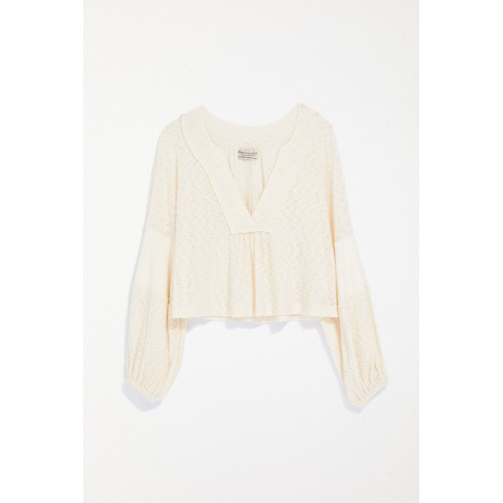 Maggie Ribbed V-Neck Top